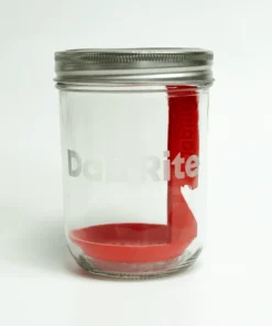 FEATURES: Fill with isopropyl alcohol and dunk your bangers, marbles and pearls for dunking on the go Mason jar with Dab Rite logo sandblasted 3D Printed Insert with a notch to keep the insert on the jar’s lip for draining WHATS IN THE BOX: 1 x Magic’s Traveling Dunk Jar